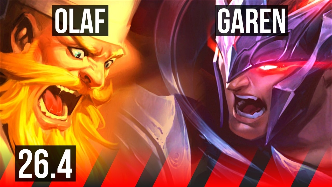 OLAF vs GAREN (TOP) | Perfect KDA: 17/0/5 | KR Master | 26.4