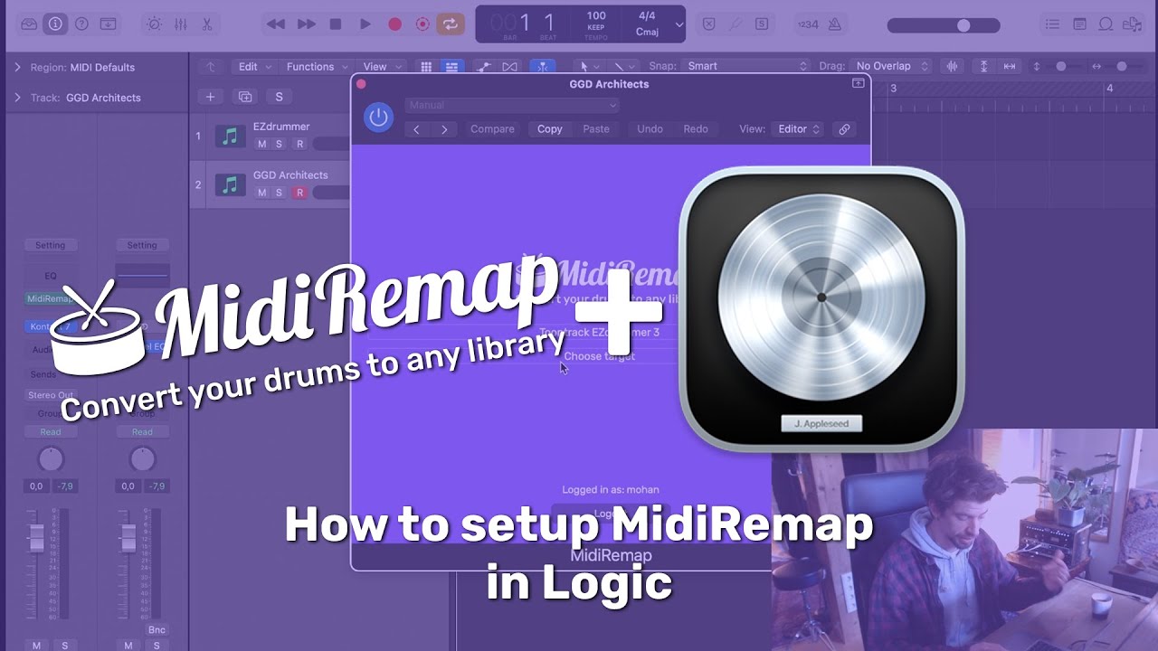 How to setup MidiRemap in Logic Pro