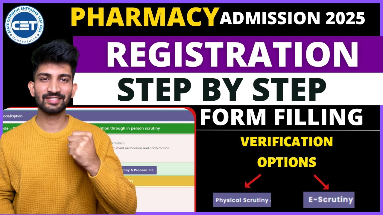 B Pharmacy Registration Form Filling Process 2025 | b pharmacy registration process 2025