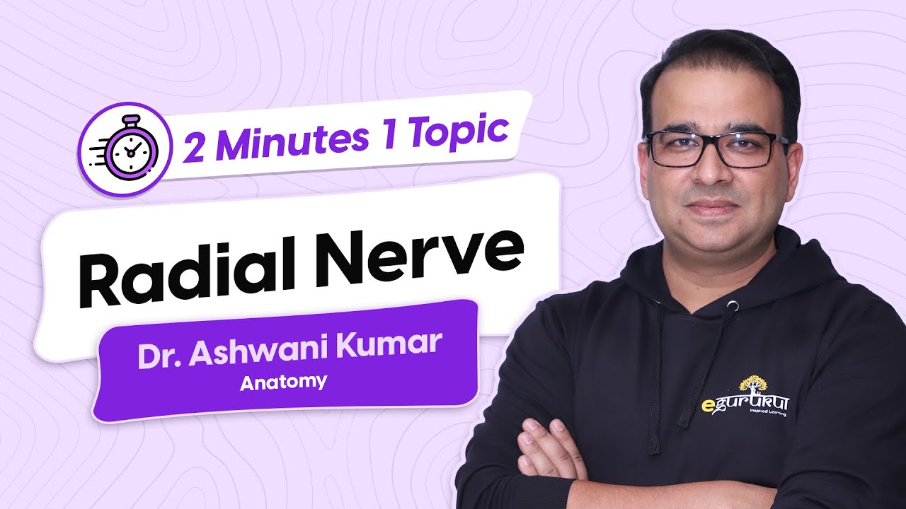Let's discuss Radial Nerve | 2 minutes 1 Topic | Dr. Ashwani Kumar [Anatomy]