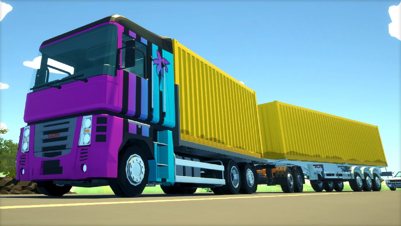 Driving a Road Train Through Rush Hour Traffic in the New Motor Town Update!