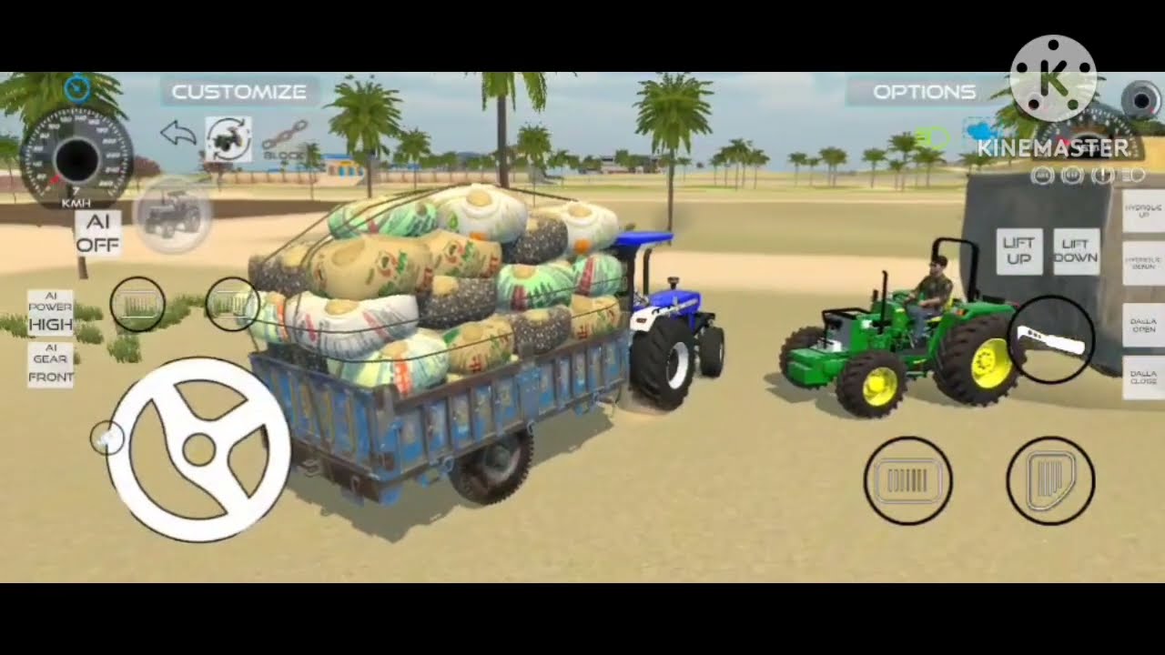 Aaj khet se bhusa lekar mandi Jaana hai John Deere/ New Holland/Swaraj tractor 