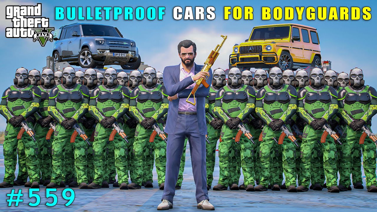 Michael Gifts Unbeatable Cars For Bodyguards | Gta V Gameplay