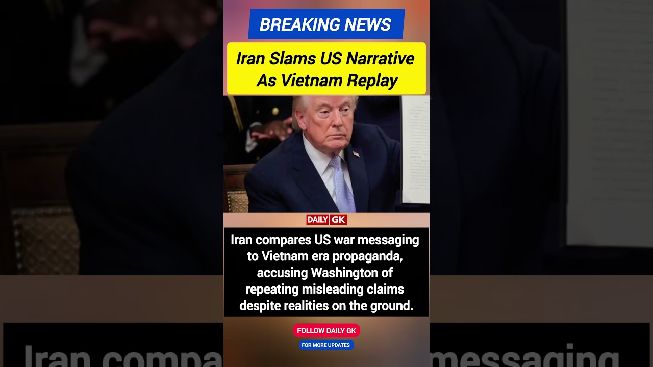 Iran Says US War Narrative Mirrors Vietnam | &ldquo;Same Script, Different Stage&rdquo; Claim