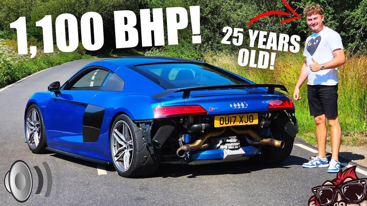 ОБЗОР БЕЗУМНОГО AUDI R8 С TWIN TURBO 1100 Л.С.! БЕЗУМНЫЙ ЗВУК V10