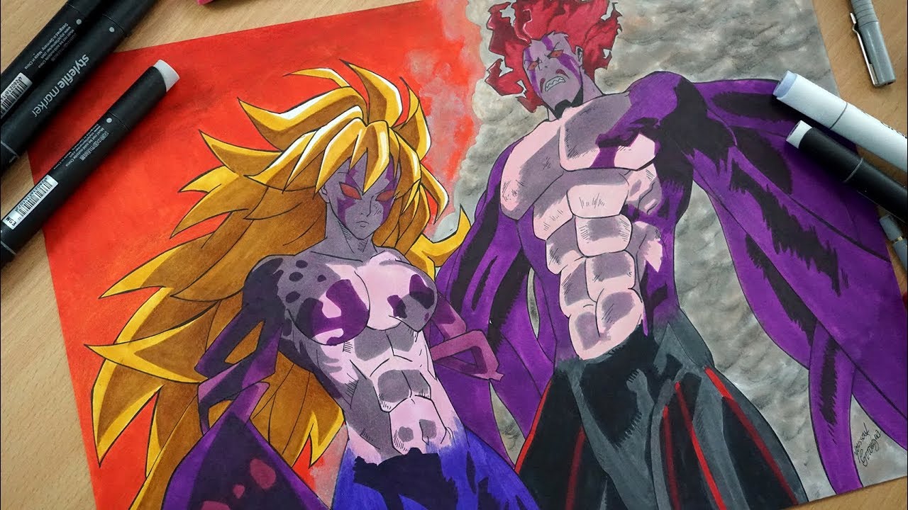 Drawing Monspiet and Derieri [Indura Form] From The Seven Deadly Sins