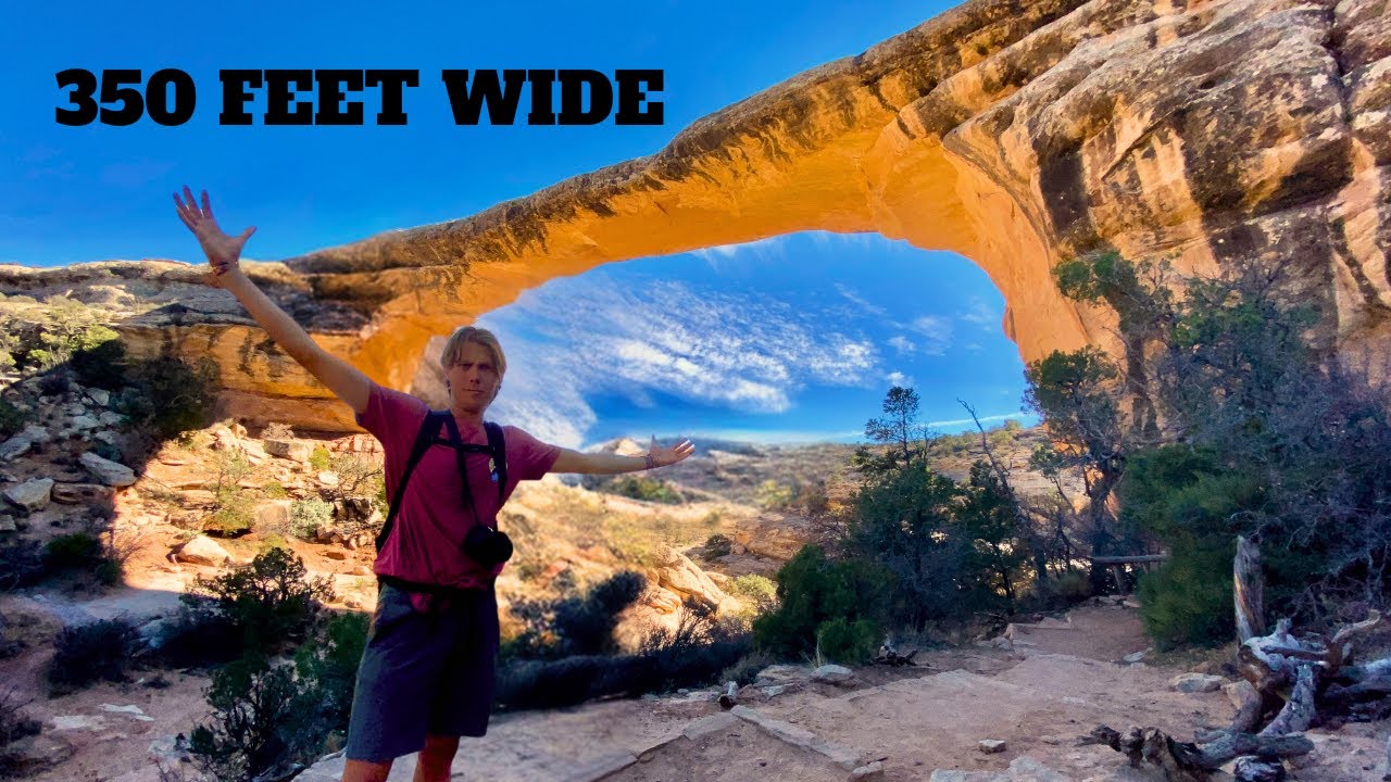 Hiking Under Massive Natural Bridges