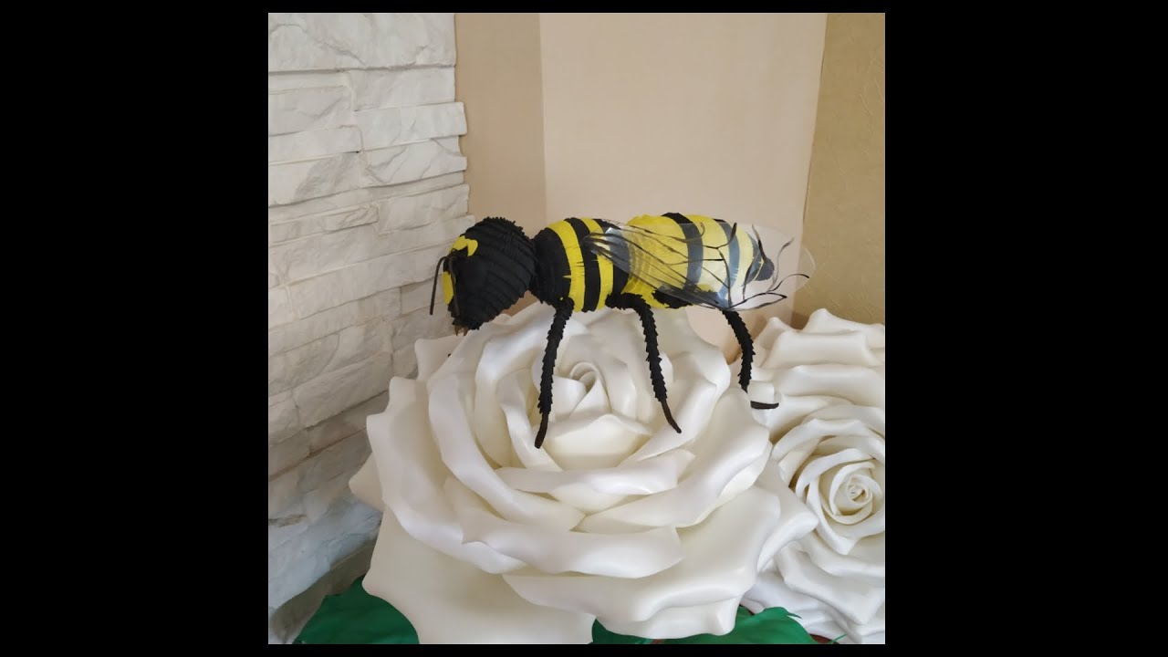 Гигантская оса 🐝из фоамирана и остатков изолона / Giant wasp from foamiran and the remains of Isolon