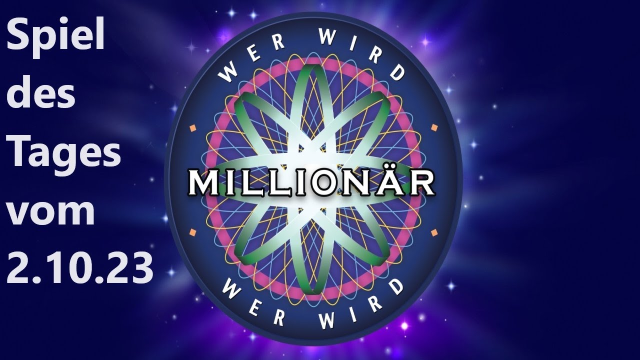 Wer wird Million&auml;r? - Spiel des Tages vom 2. Oktober 2023 | Let's Play | Browser | RTL | Quiz