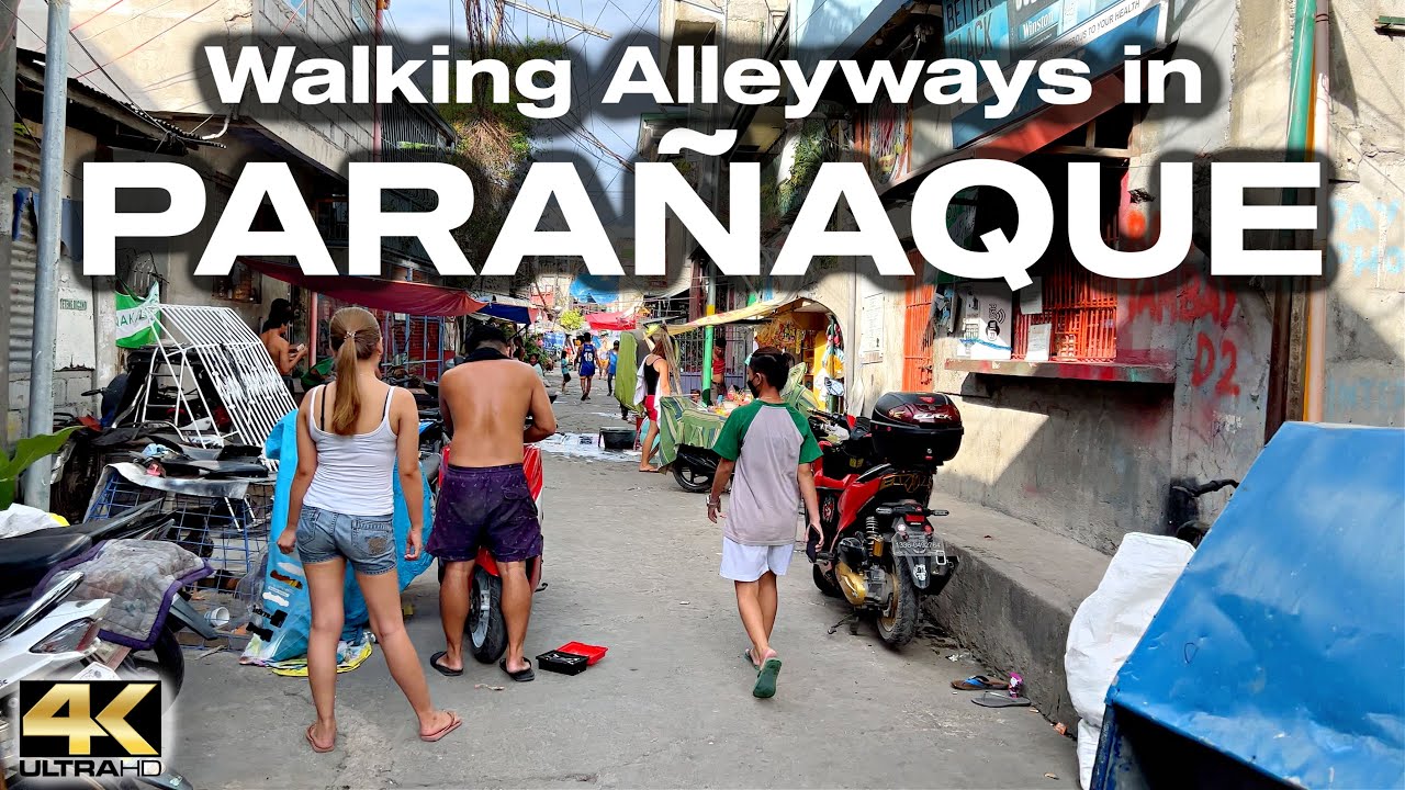 Walking Hidden Alleyways in Paranaque City Philippines [4K]
