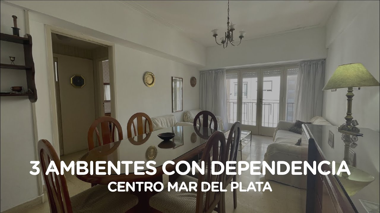 RESERVADO Departamento en venta 3 ambientes con dependencia y balcon - Centro Mar del Plata #4339723