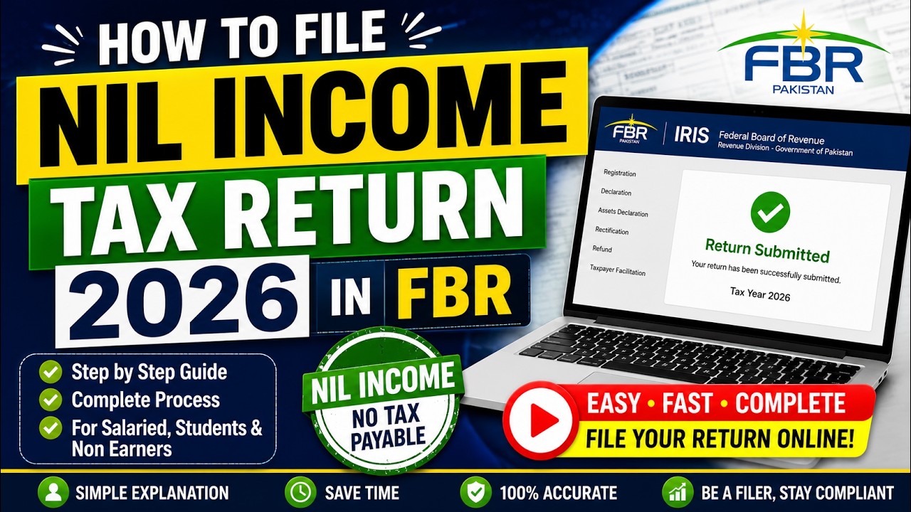 How to File Nil Income Tax return 2026 | Zero Income Tax Return 2026 Nil | Income Tax Return Filing