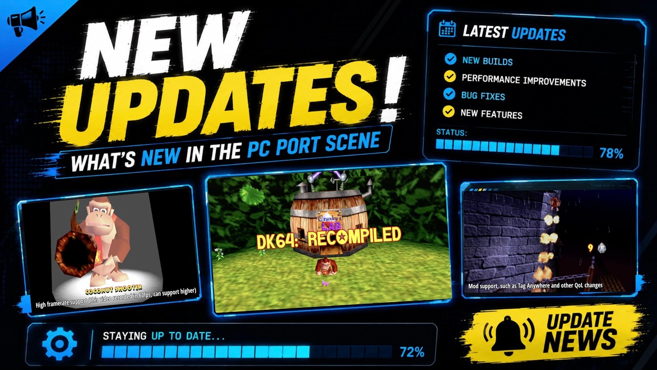 DK64: Recompiled Announcement (DK64 PC Port!) natively on Windows, MacOS and Linux