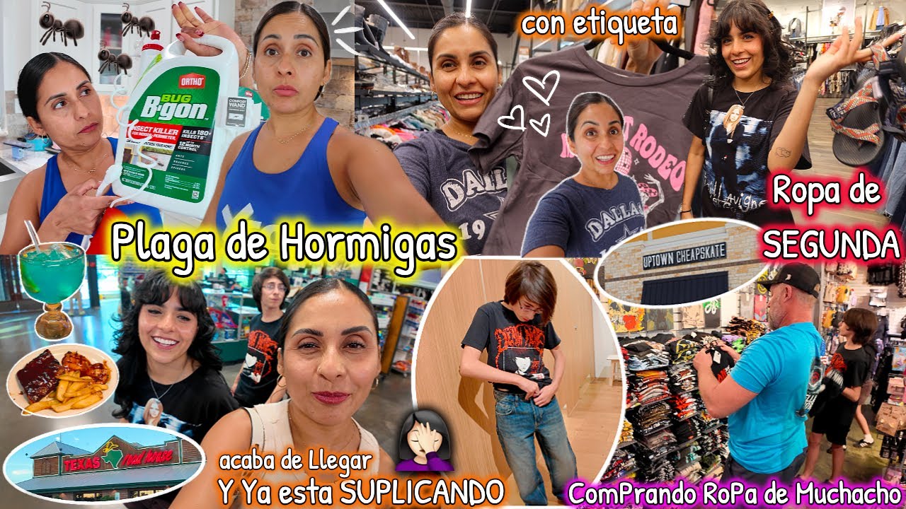 Emily me Lleva a Una Tienda de SEGUNDA BUENISIMA😍Ya Quiere Ropa de Muchacho👖Tengo Plaga de Hormigas🐜