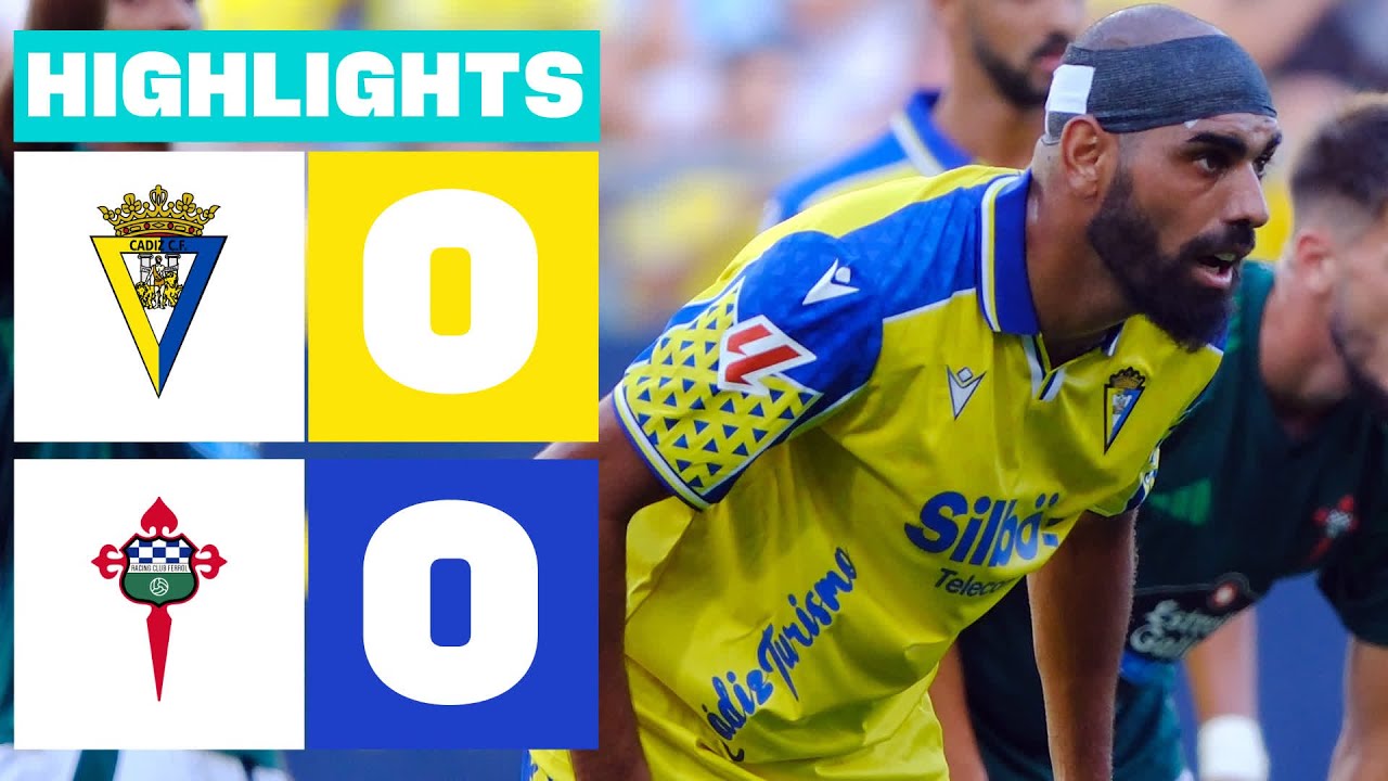 CÁDIZ CF 0 - 0 RACING CLUB FERROL | RESUMEN LALIGA HYPERMOTION