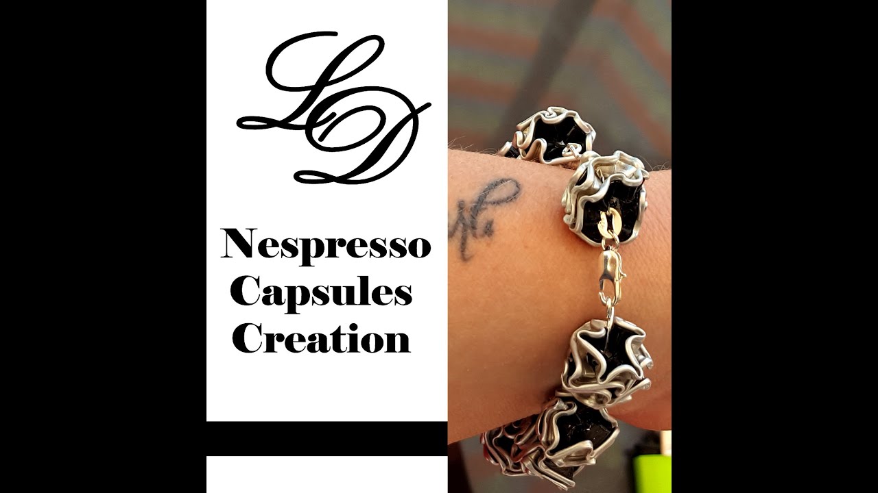 How to Recycle Nespresso Capsules- Easy DIY Craft Coffee Pod Bracelet- Recycling Jewelry- Zero Waste
