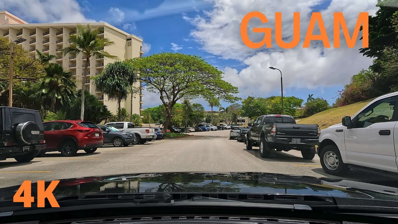 🌴 Guam Driving [EP 03] /Hilton Guam Resort & Spa to Governor's Complex/ Relaxing Music / Guam /괌 여행