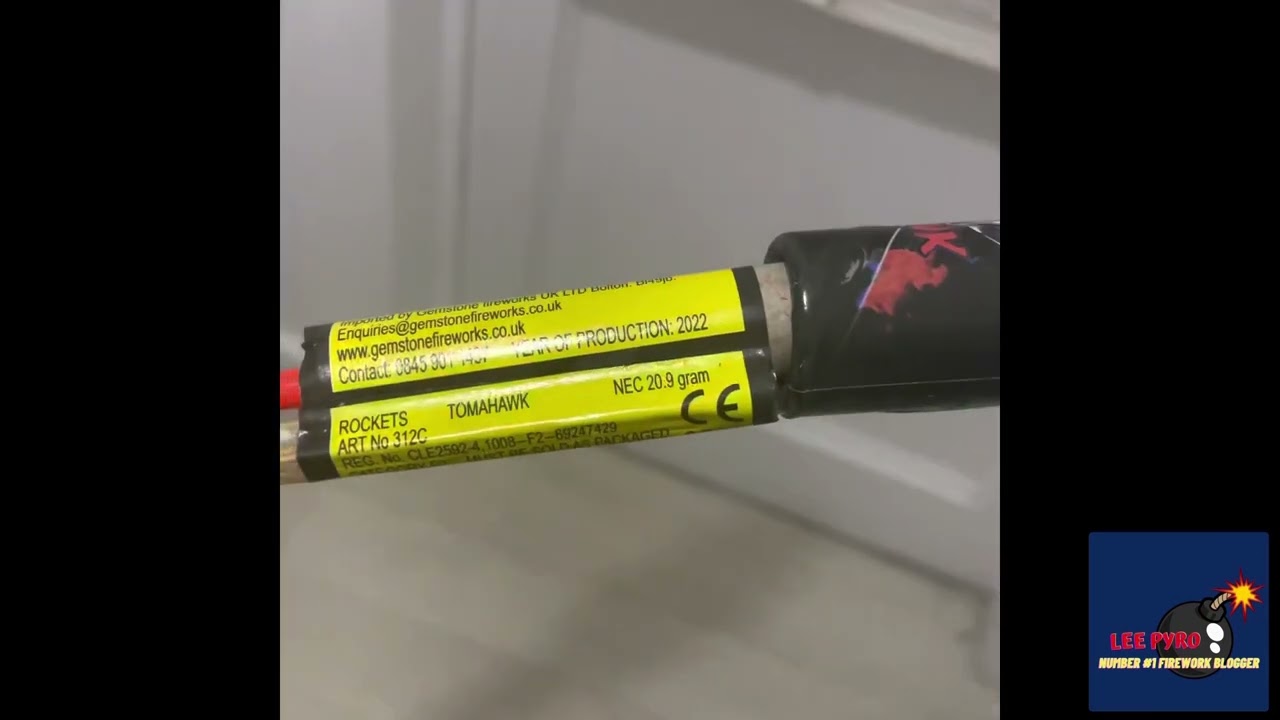 GEMSTONE FIREWORKS TOMAHAWK ROCKETS UNBOXING AND FIRING (UK LANDED FOOTAGE 🇬🇧) 2022