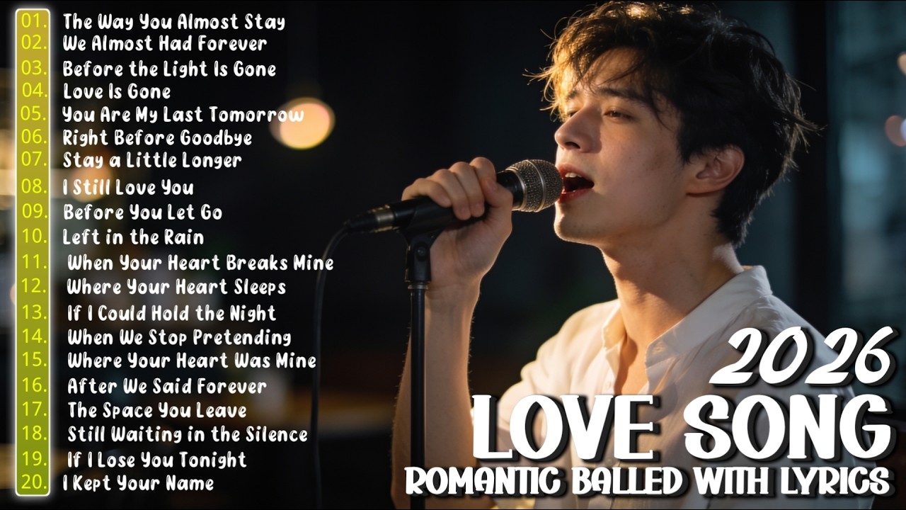 New 2026 Beautiful Love Songs 💕 | Heartfelt Ballads With Lyrics | Sleep & Relaxing Music