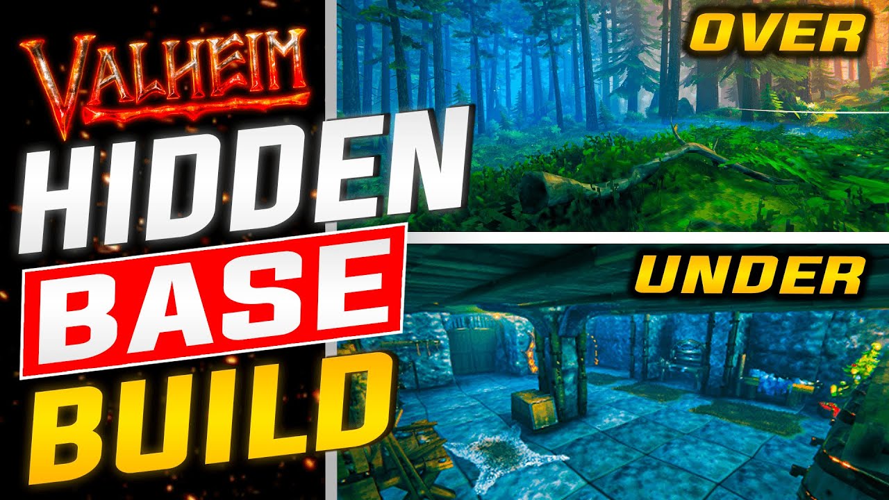 Valheim - How To Build a HUGE Underground Base Guide & Showcase // Hidden Base Speedbuild/Tutorial