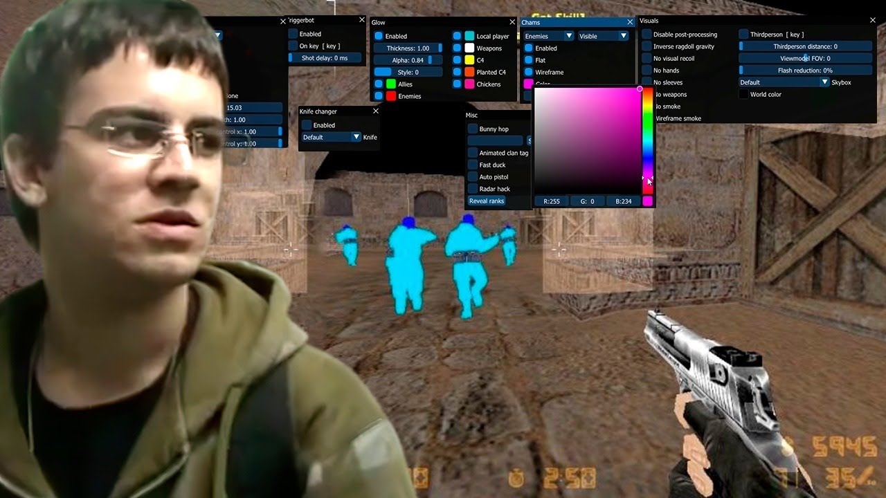 usei o mesmo HACK que o ASPX usou 11 ANOS atrás... (cheat de 2009 do CS 1.6)