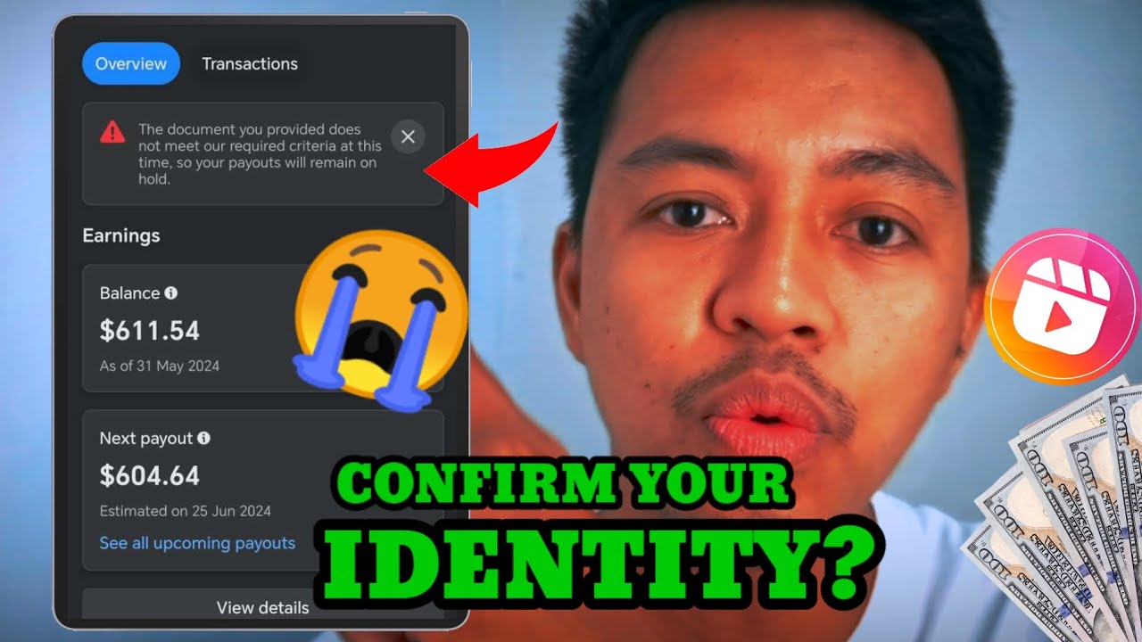 Paano magpasa ng Documents for Verification Identity sa facebook Payout? #confirm #identity #reels