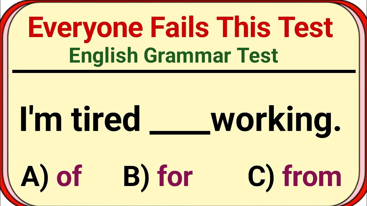 English Grammar Test | Grammer expert pro| Everyone Fails This Test
