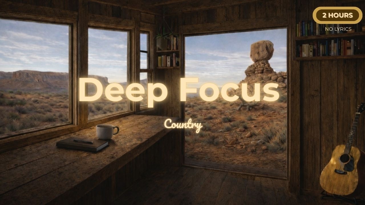 Quiet Desert Focus – 2 Hours Instrumental Country