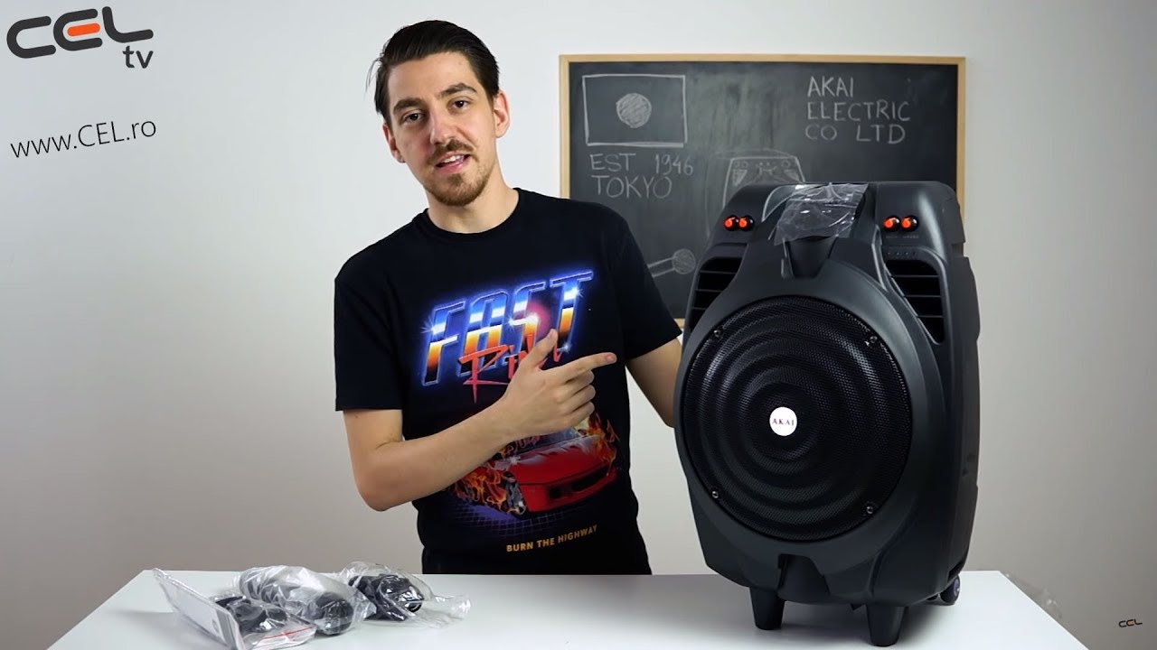 Akai SS023A-X10 | O boxă portabilă cu microfon |  Unboxing & Review în limba română