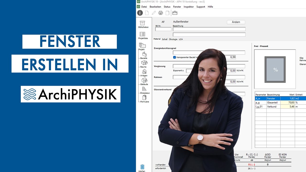 Fenster in ArchiPHYSIK erstellen - Tipp und Tricks rund ums Fenster | ArchiPHYSIK Einsicht