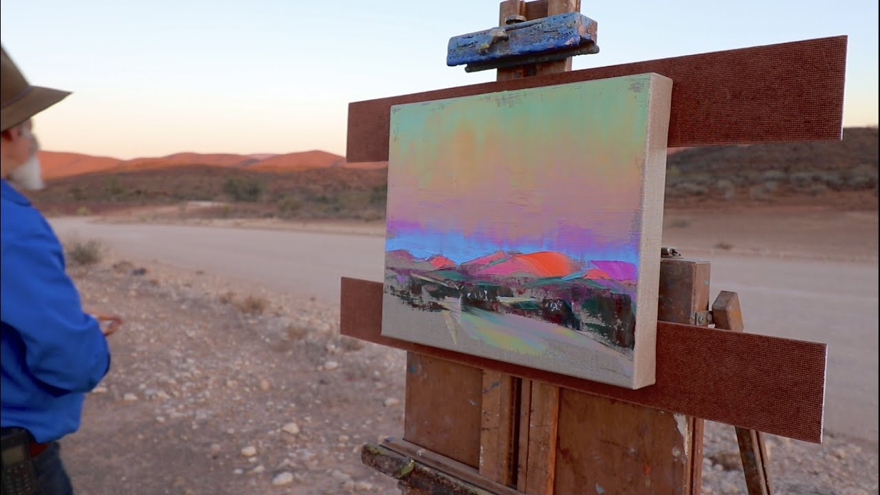 Arkaroola OIL PAINTING Adventures, Flinders Ranges Solo Camping - LIGHT / ATMOSPHERE / COLOUR VALUES