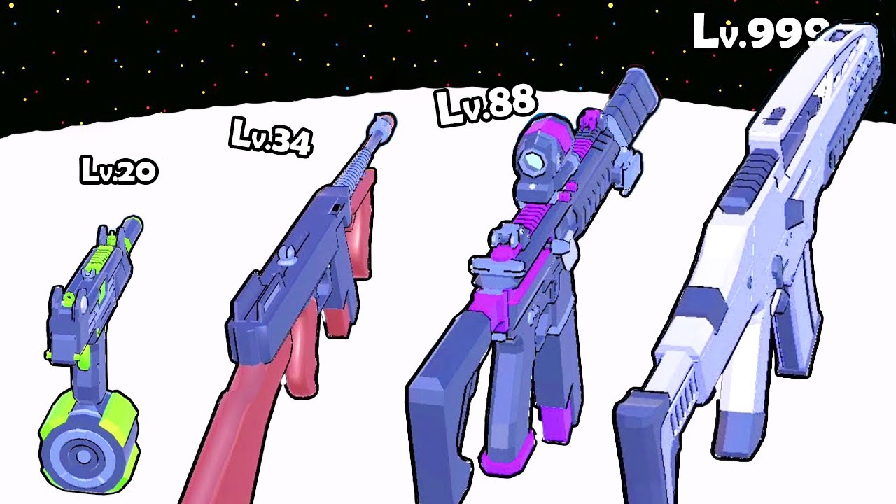 Weapon Master - Max Level Up Evolve a Machine Gun into a Blaster | All Levels