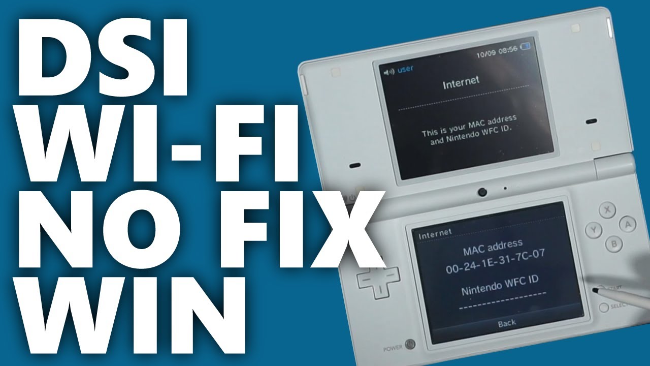 Ошибки Wi-Fi на Nintendo DSi | No Fix Win