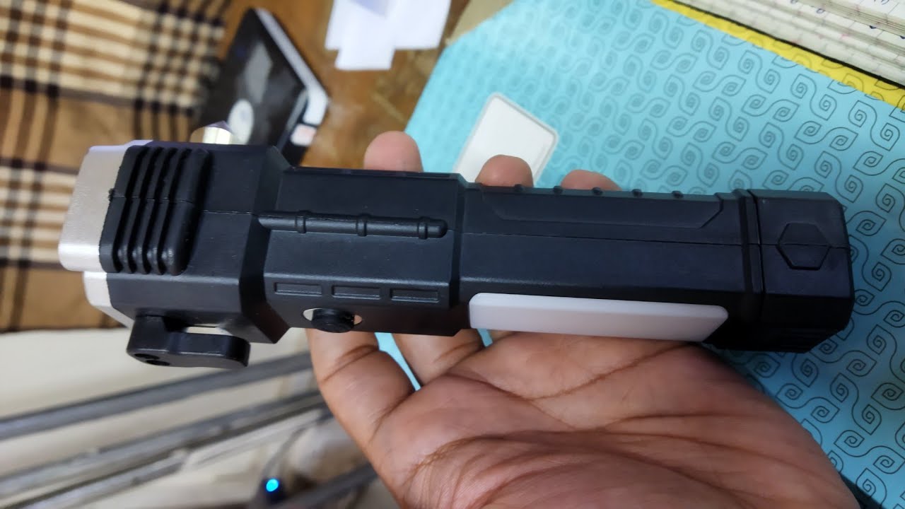 Unboxing and Review - Rechargeable 3W LED Torch Magnetic Light, Windshield Breaker, Seatbelt Cutter