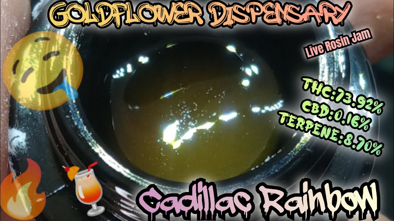 #41 Cadillac Rainbow Live Rosin Jam (Official Product Video Review) GoldFlower Dispensary