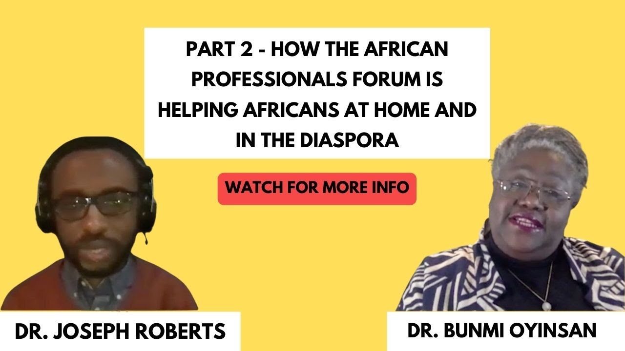 How the African professionals Forum is Helping Africans at Home the Diaspora | Part 2 |