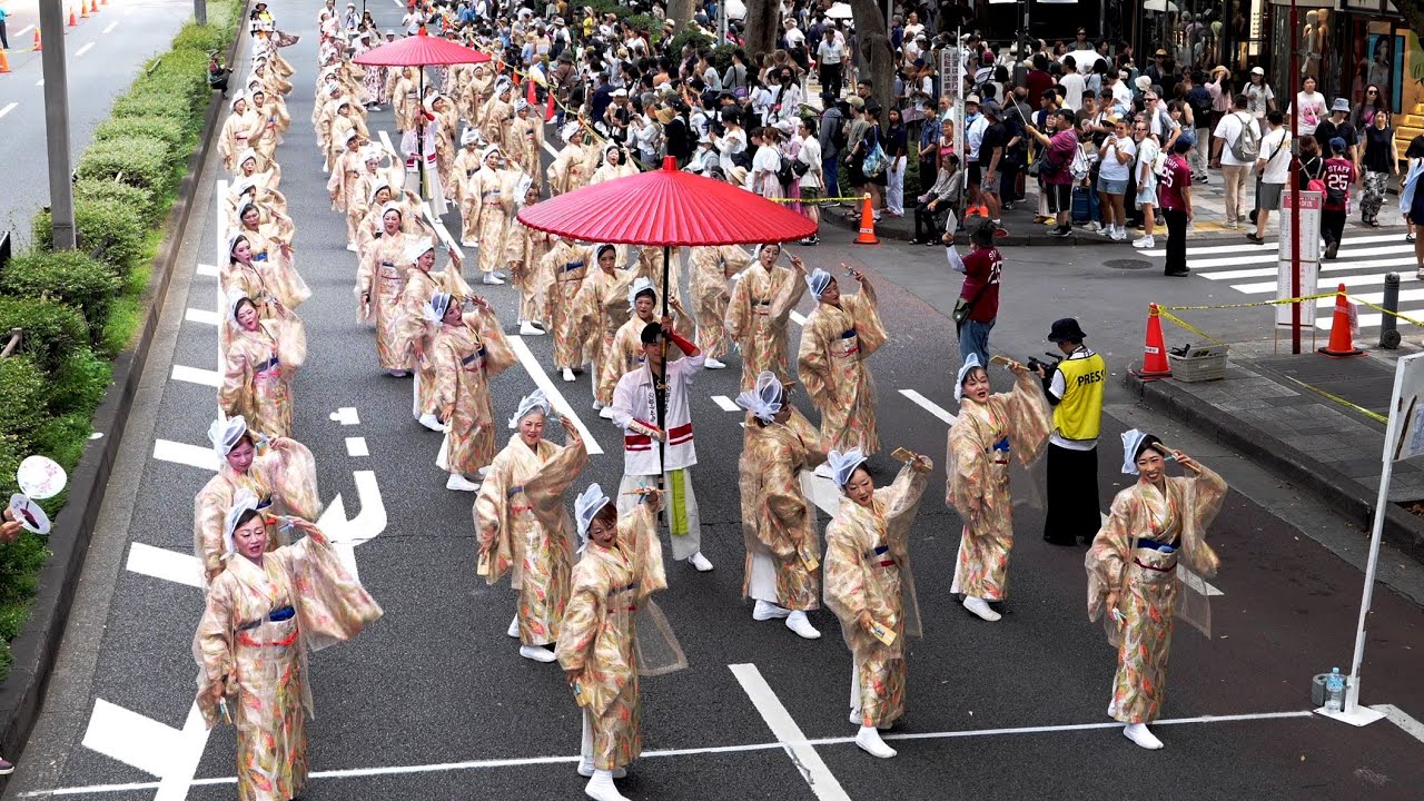 【4K】吉長『残香』|原宿表参道元氣祭 スーパーよさこい 2025/8/24表参道アベニュー2