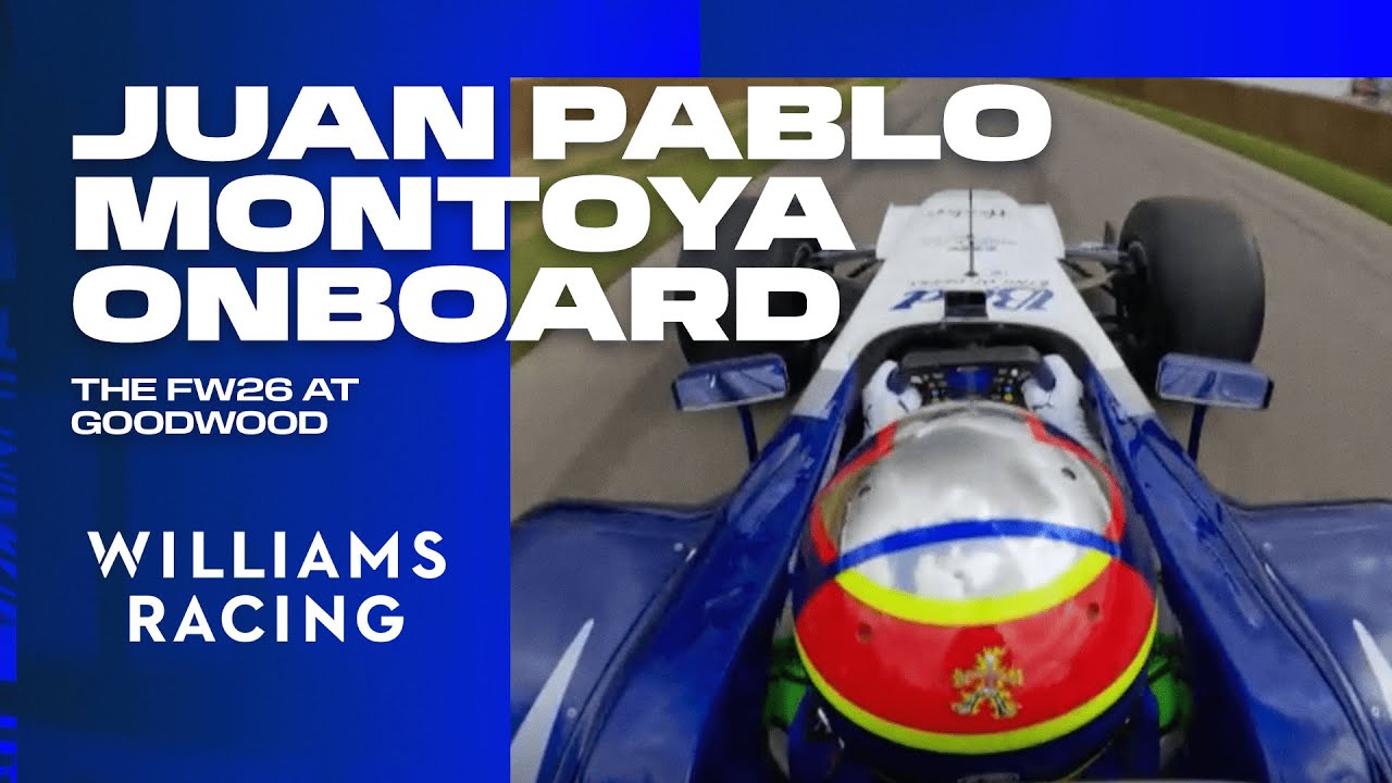 Juan Pablo Montoya FW26 onboard | Goodwood | Williams Racing