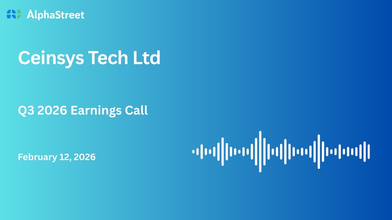 Ceinsys Tech Ltd Q3 FY2025-26 Earnings Conference Call