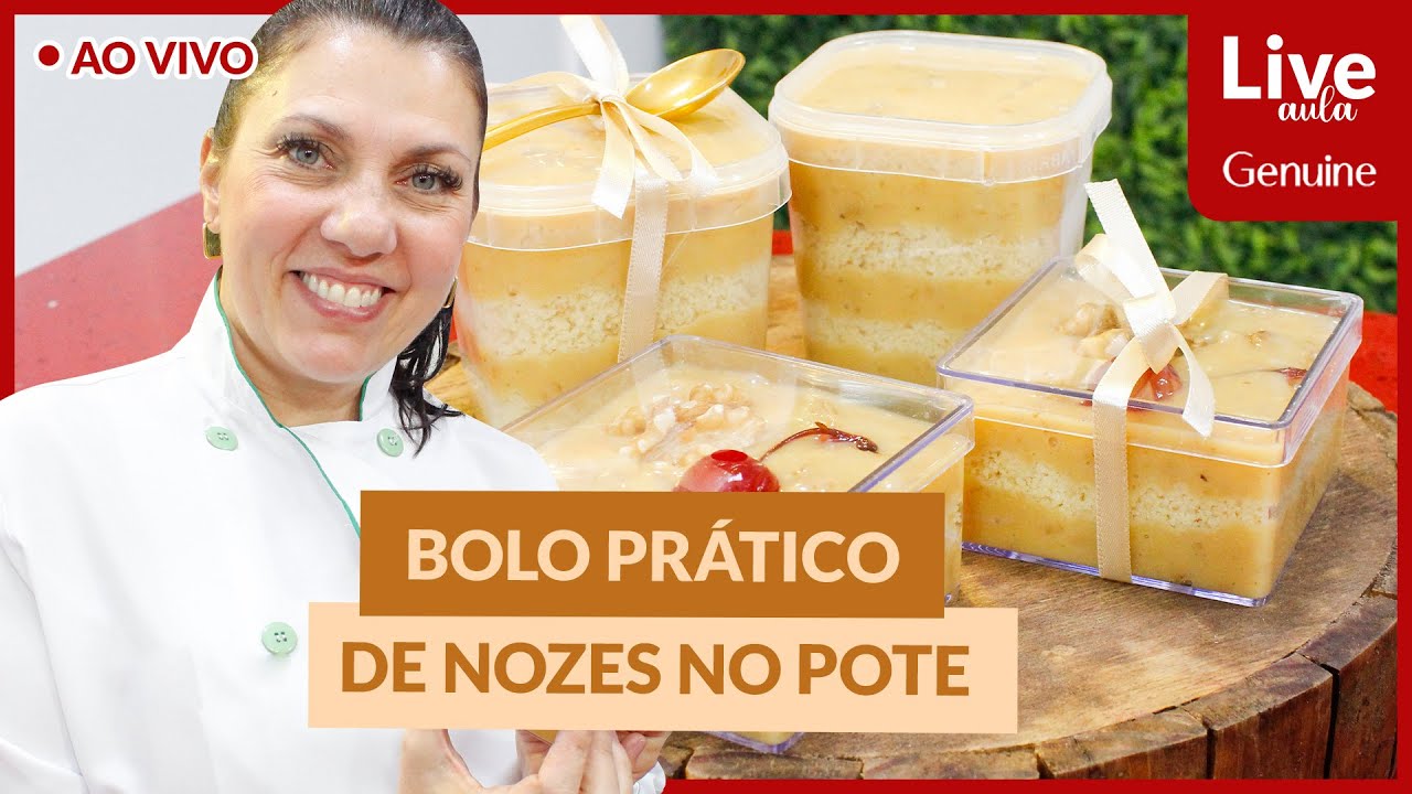 🔴BOLO PRÁTICO DE NOZES NO POTE | SANDRA OZEAS | GENUINE | LOJA SANTO ANTONIO