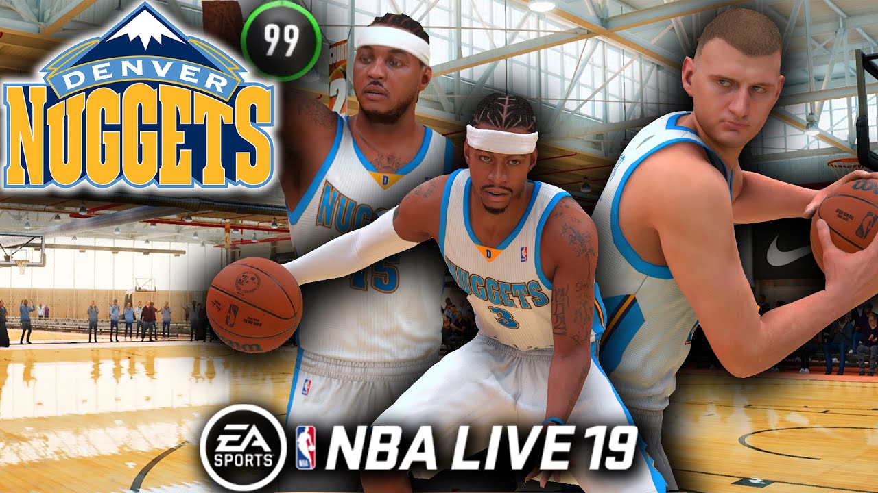 A.I., MELO & NIKOLA JOKIC Denver Nuggets NBA LIVE 19 LIVE RUN 3v3 Gameplay