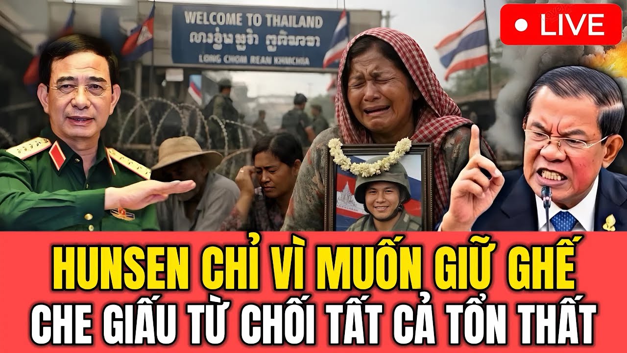 🔴[TRỰC TIẾP] HunSen Làm Mọi Thứ Để Giữ Ghế Và Thể Diện Chính Trị Của Mình