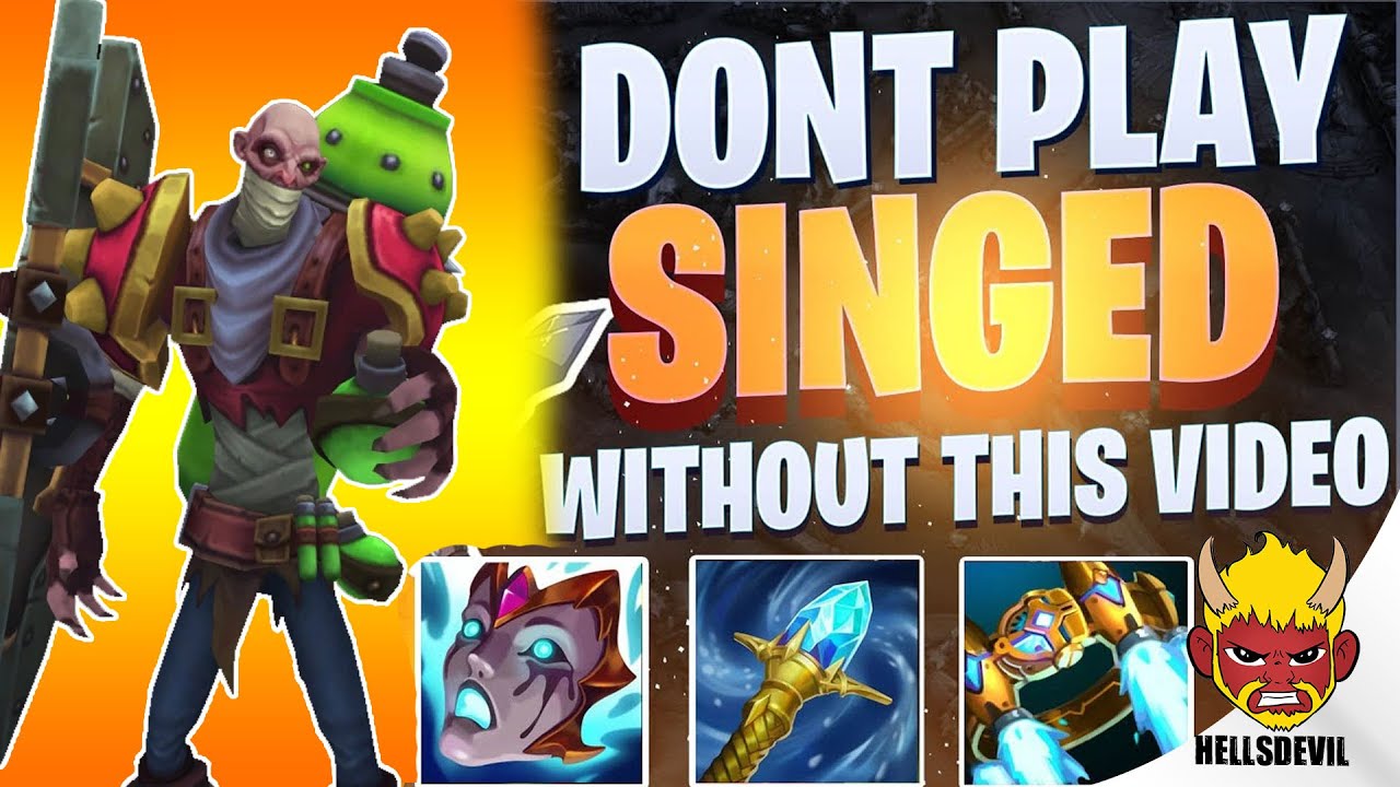 WILD RIFT | DONT PLAY SINGED WITHOUT THIS VIDEO!| Singed Gameplay | Guide & Build