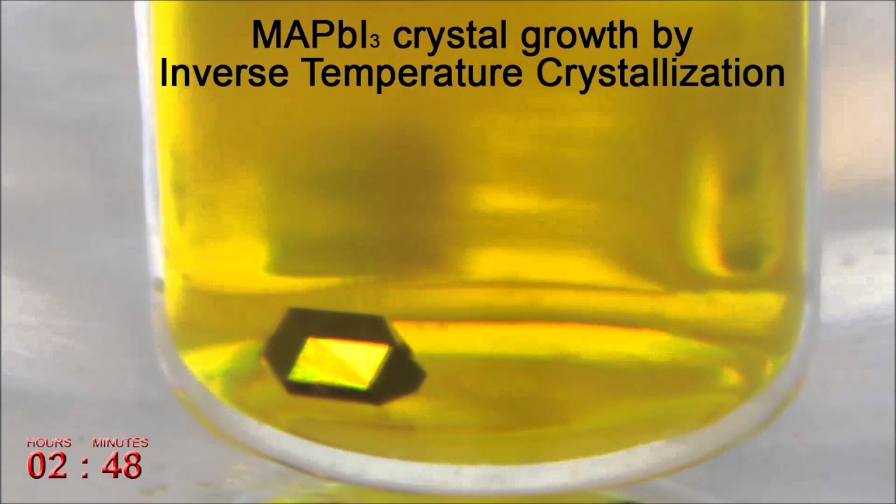 High-quality bulk hybrid perovskite single crystals within minutes by inverse temperature...