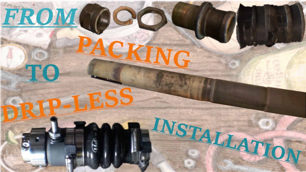 Dripless / Packless shaft seal (PSS) upgrade installation on an O'Day 28