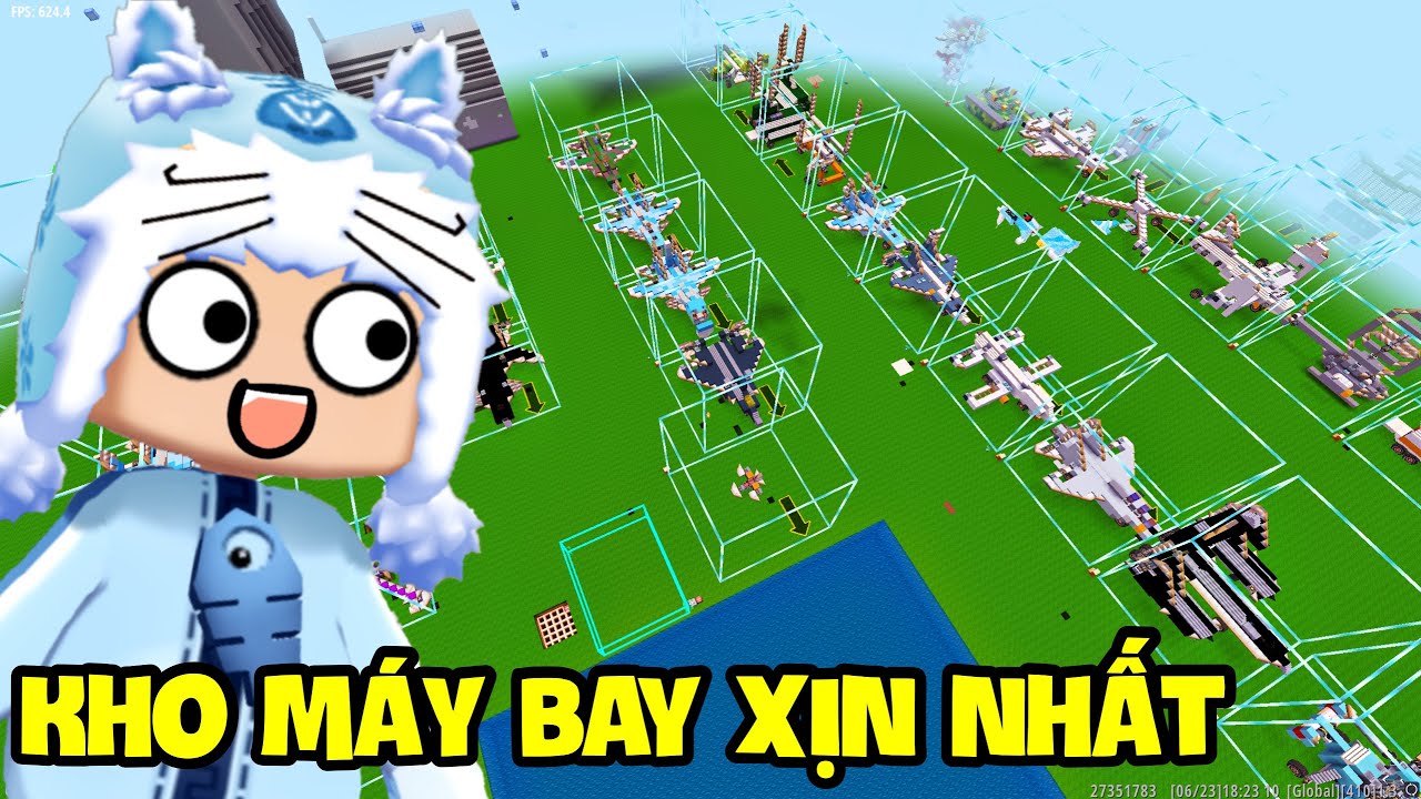 KHO MÁY BAY LỚN NHẤT TRONG MINI WORLD | MEOWPEO MINI GAME