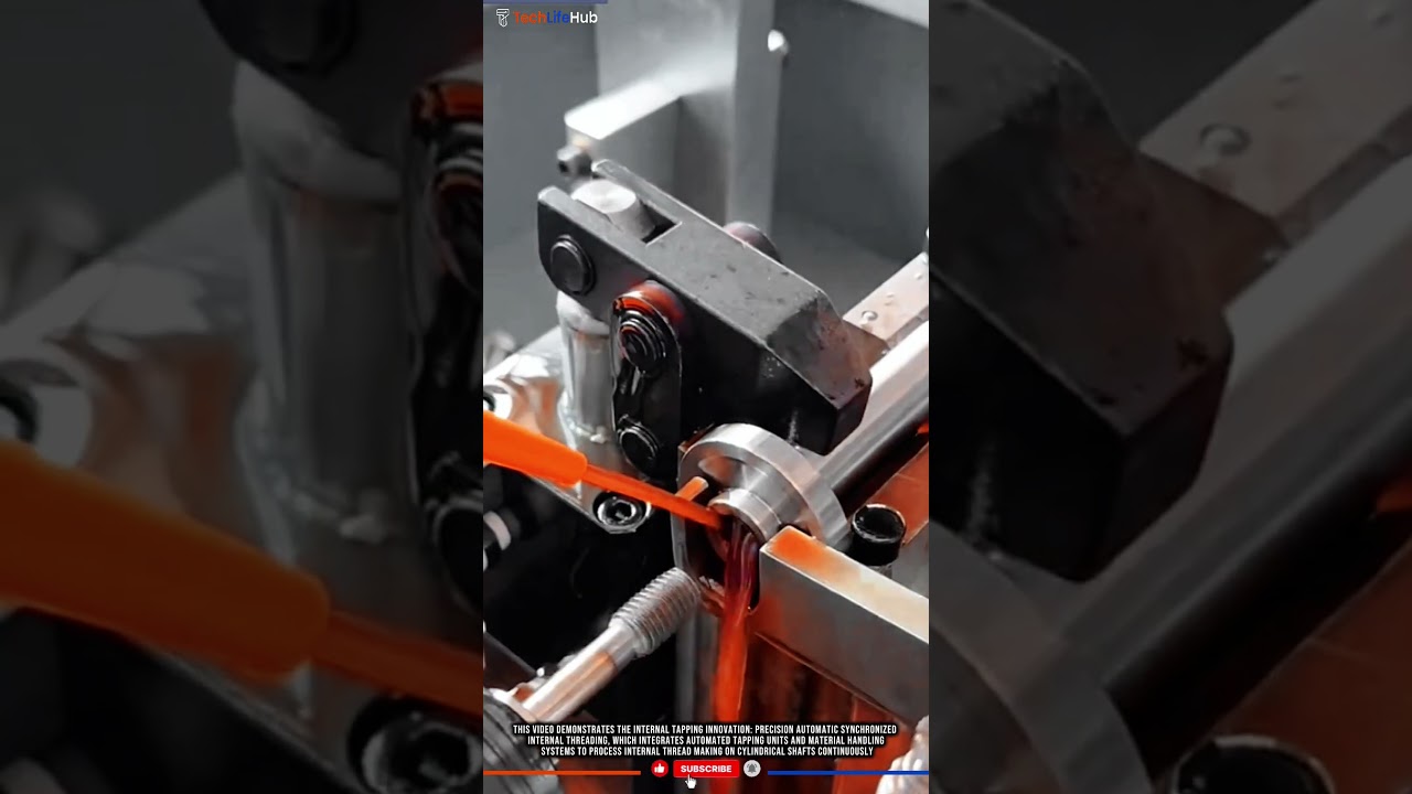Internal Tapping Innovation: Precision Automatic Synchronized Internal Threading #tech