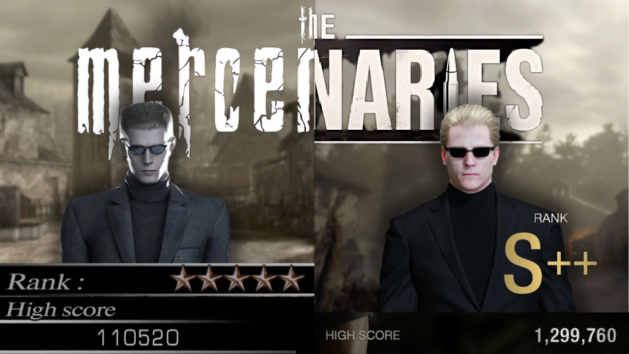 Resident Evil 4: The Mercenaries (2005 & 2023) - Albert Wesker 5 Stars & S++ Rank