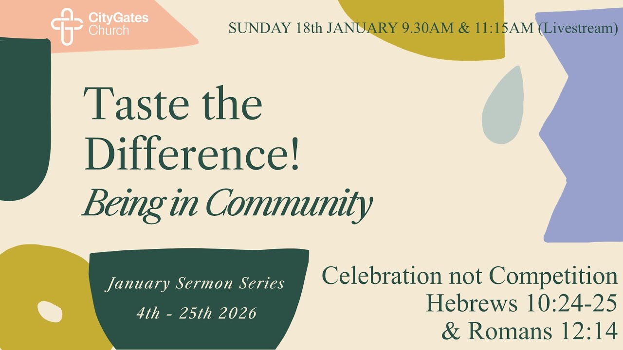 Sunday Morning Service 18th January 2026 @ 11.15am