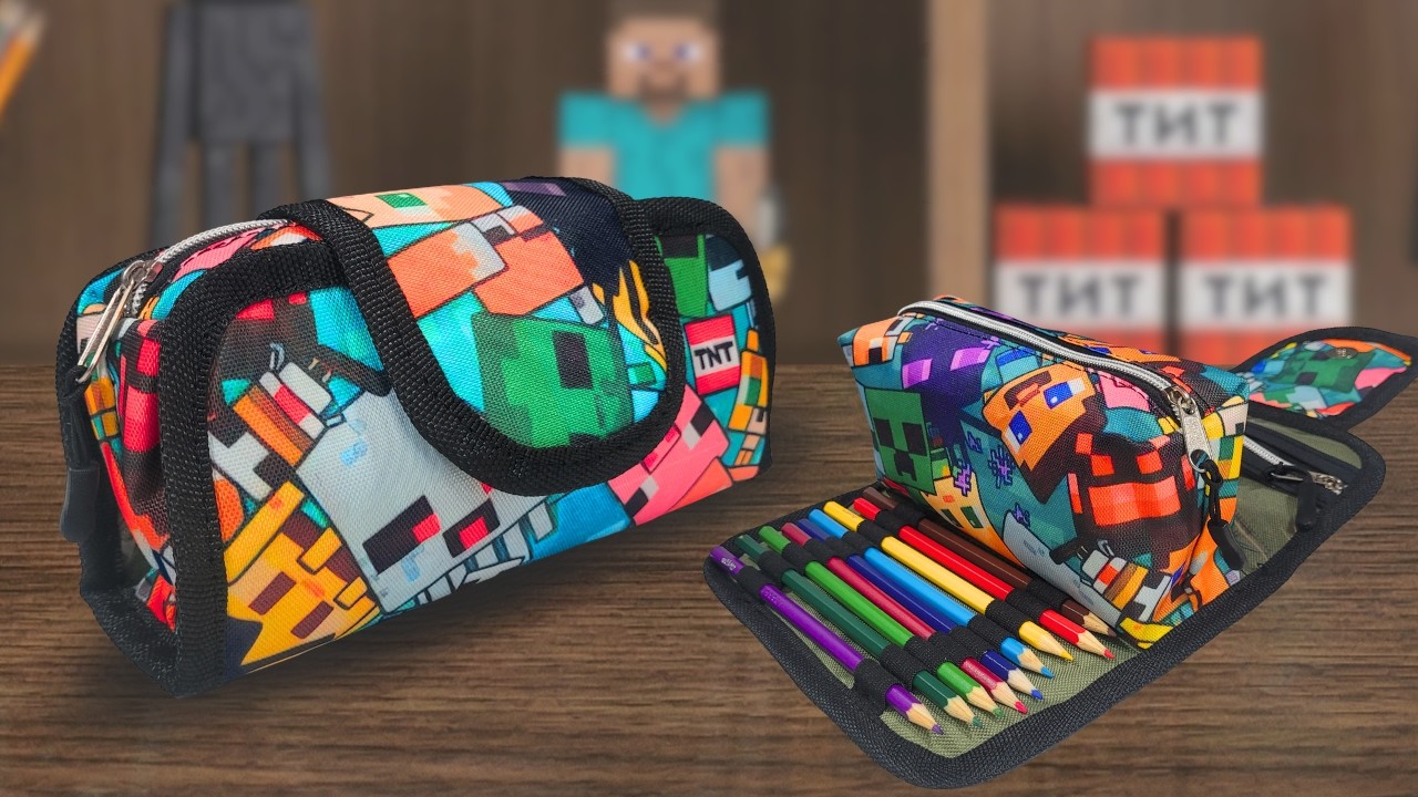 🔴​ C&oacute;mo hacer una Cartuchera Escolar DIY ✂️ | Estuche para l&aacute;pices + Medidas para moldes